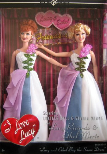 lucy and ethel barbie doll gift set