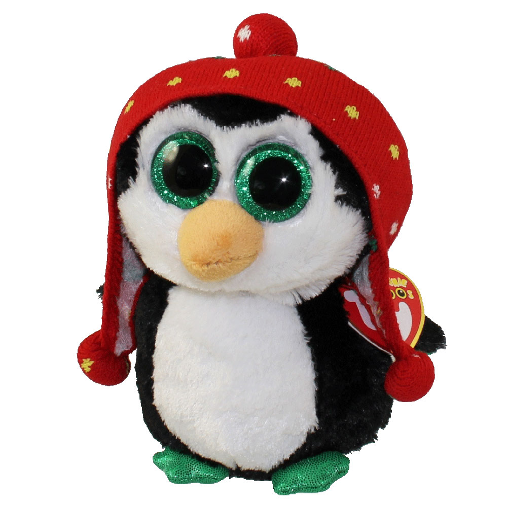 christmas penguin beanie baby