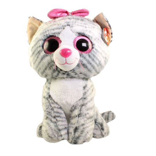 grey cat beanie baby