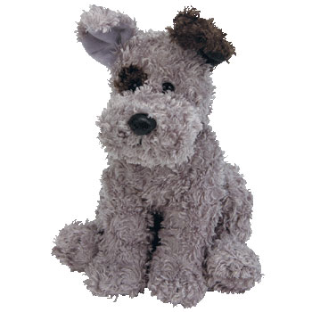 grey dog stuffed animal