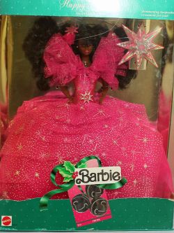 1990 happy holidays barbie worth