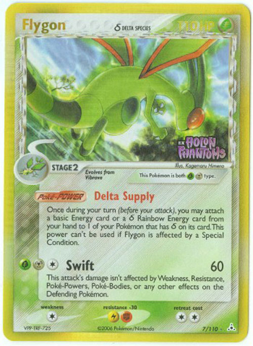 Pokemon Card Holon Phantoms Flygon Holo Foil