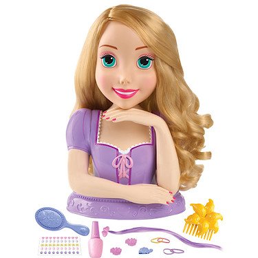 disney princess rapunzel styling head doll