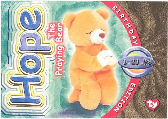 hope praying beanie baby