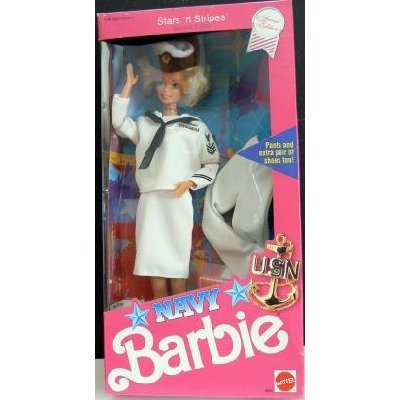 something navy barbie art