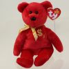 TY Beanie Baby - BILLIONAIRE Bear #9 (Signed by TY Warner) (Mint)