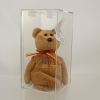 TY Beanie Baby - HONG KONG Bear (BROWN - 2017 Hong Kong Toy Fair Exclusive) (Mint)