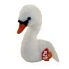 TY Beanie Baby - GRACIE the White Swan (6 inch) (Mint)