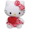 TY Beanie Baby - HELLO KITTY (HEART DRESS with Heart - 6.5 inch) (Mint)