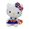 TY Beanie Baby - HELLO KITTY ( UNION JACK DRESS ) (6 inch) (Mint)