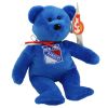 TY Beanie Baby - NHL Hockey Bear - NEW YORK RANGERS (8 inch) (Mint)