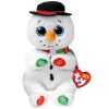 TY Beanie Baby (Beanie Bellies) - WEATHERBY the Christmas Snowman (8 inch) (Mint)