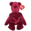 TY Beanie Baby - TEDDY CRANBERRY - OLD FACE (1st or 2nd Gen Hang Tag - Mint)