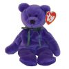 TY Beanie Baby - TEDDY VIOLET - NEW FACE (2nd or 3rd Gen Hang Tag - Mint)