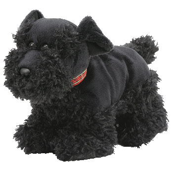 ty beanie black dog