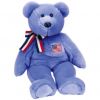 TY Beanie Buddy - AMERICA the Bear ( Blue Version ) (14 inch) (Mint)