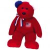 TY Beanie Buddy - AMERICA the Bear ( Red Version ) (14 inch) (Mint)
