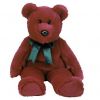 TY Beanie Buddy - CRANBERRY TEDDY (14 inch) (Mint)