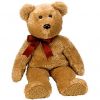 TY Beanie Buddy - CURLY the Brown Bear (14 inch) (Mint)