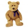 TY Beanie Buddy - FUZZ the Bear (13.5 inch) (Mint)