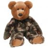 TY Beanie Buddy - HERO the Bear (w/ USA Flag) (14 inch) (Mint)