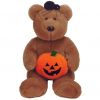 TY Beanie Buddy - HOCUS the Halloween Bear (14 inch) (Mint)