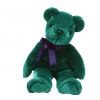 TY Beanie Buddy - TEAL OLD FACE TEDDY (14.5 inch) (Mint)