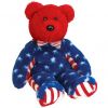 TY Beanie Buddy - LIBERTY the Bear (Red Head Version) (14 inch) (Mint)