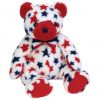 TY Beanie Buddy - RED the Bear (13 inch) (Mint)