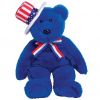 TY Beanie Buddy - SAM the Bear (Blue Version) (15 inch) (Mint)