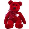 TY Beanie Buddy - SECRET the Valentine's Bear (13.5 inch - Mint)