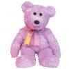 TY Beanie Buddy - SHERBET the Bear (Purple Version) (13.5 inch) (Mint)