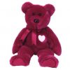 TY Beanie Buddy - VALENTINA the Red Bear (14 inch) (Mint)