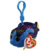 TY Beanie Boos - AQUA the Fish (Plastic Key Clip - 3 inch) (Mint)