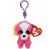 TY Beanie Boos - AUSTIN the Multicolored Dog (Key Clip - 3 inch) (Mint)