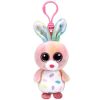 TY Beanie Boos - BUBBY the Bunny (Plastic Key Clip - 3.5 inch) (Mint)
