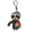 TY Beanie Boos - DANGLER the Sloth  (Plastic Key Clip - 3 inch) (Mint)