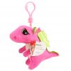 TY Beanie Boos - DARLA the Pink Dragon (Plastic Key Clip) (Mint)