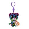 TY Beanie Boos - DOTTY the Rainbow Leopard (Plastic Key Clip - 3 inch) (Mint)