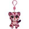 TY Beanie Boos - GLAMOUR the Pink Leopard (Plastic Key Clip - 3 inch) (Mint)