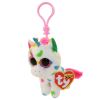 TY Beanie Boos - HARMONIE the Unicorn (Plastic Key Clip) (Mint)