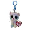 TY Beanie Boos - HEATHER the UniCat (Glitter Eyes) (Plastic Key Clip - 3 inch) (Mint)