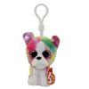 TY Beanie Boos - ISLA the Rainbow Dog (Plastic Key Clip - 3 inch)  (Mint)