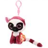 TY Beanie Boos - LEEANN the Pink Lemur (Plastic Key Clip) (Mint)