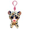 TY Beanie Boos - LIVVIE the Leopard (Glitter Eyes)(Key Clip - 3 inch) (Mint)