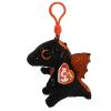 TY Beanie Boos - MERLIN the Dragon (Glitter Eyes)(Plastic Key Clip - 3 inch) (Mint)