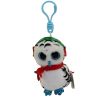 TY Beanie Boos - NESTER the Owl  (Plastic Key Clip - 3 inch) (Mint)