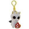 TY Beanie Boos - PEGASUS the Unicorn (Plastic Key Clip - 3 inch) (Mint)