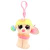 TY Beanie Boos - RAINBOW the Poodle (Plastic Key Clip - 4 inch) (Mint)