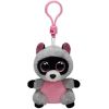 TY Beanie Boos - ROCCO the Raccoon (Plastic Key Clip - 3 inch) (Mint)